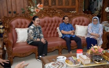 Walikota Semarang, Agustina Wilujeng bersilaturahmi dengan mantan walikota semarang