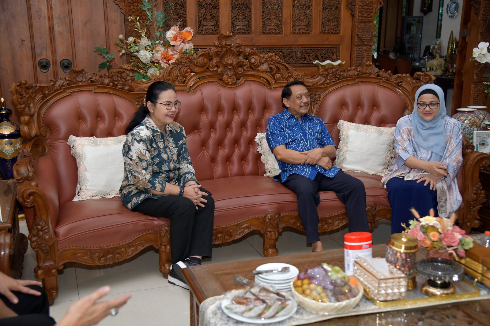 Walikota Semarang, Agustina Wilujeng bersilaturahmi dengan mantan walikota semarang