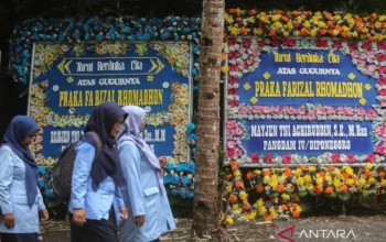 rumah duka almarhum praka Farizal Rhomadon