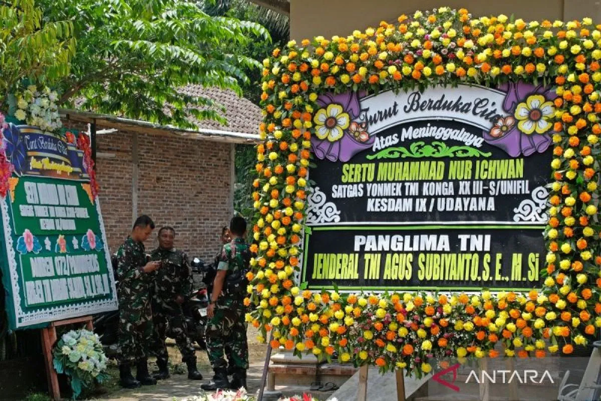 Kediaman almarhum Sertu Muhammad Nur Ichwan yang gugur di Lebanon