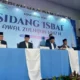 Menteri Agama Nasaruddin Umar saat memimpim sidang isbat Idul Adha 1447 H di kantor Kemenag, Minggu (17/5)