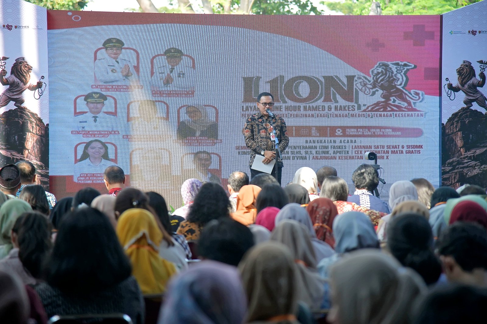 Sekretaris Daerah Kota Semarang, Handi Priyanto, saat hadir membuka kegiatan L1ON di Padma Plaza Semarang, Jumat (29/5).