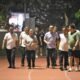 Walikota Semarang, Agustina Wilujeng saat meninjau lapangan Tril Lomba Juang (TLJ) sebelum direnovasi.