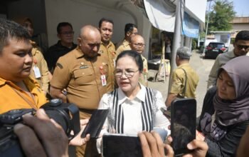 Walikota Semarang, Agustina Wilujeng saat diwawancarai awak media, baru-baru ini.