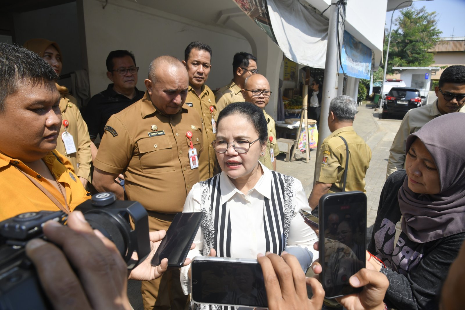 Walikota Semarang, Agustina Wilujeng saat diwawancarai awak media, baru-baru ini.