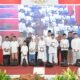 Walikota Semarang, Agustina Wilujeng saat memberikan santunan anak yatim sekaligus meluncurkan aplikasi *E-SANKEM (Elektronik Santunan Kematian).