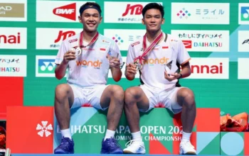 Fajar Alfian/Muhammad Shohibul Fikri berhasil menjuarai Japan Open 2026