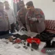 Barang-barang yang diamankan oleh kepolisian dalam kasus ledakan yang terjadi di MAN 3,Padang.