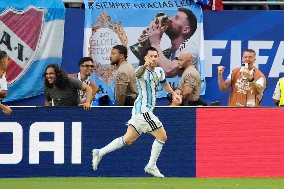 Pemain Argentina Lionel Messi