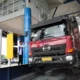 Kemenhub memeriksa kendaraan angkutan barang selama masa uji coba pengawasan berbasis electronic traffic law enforcement (ETLE)