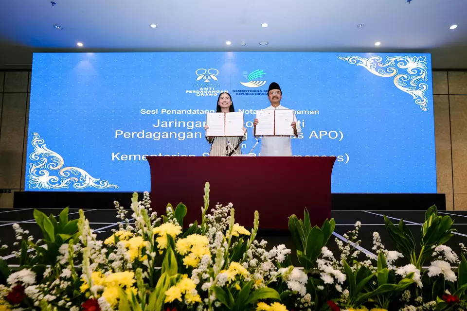 penandatanganan mou kemensos dan jarnas anti tppo