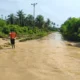 Akibat diguyur hujan deras memicu banjir di dua kecamatan di Kabupaten Parigi Moutong, Sulawesi Tengah
