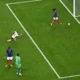 Bek timnas Spanyol Pedro Porro merayakan gol kedua timnya dalam pertandingan semifinal Piala Dunia 2026 antara Prancis dan Spanyol