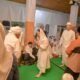 Walikota Semarang, Agustina Wilujeng saat menghadiri haul Sunan Pandanaran (Ki Ageng Pandanaran) 1448 Hijriah di Masjid Kompleks Makam Sunan Pandanaran.