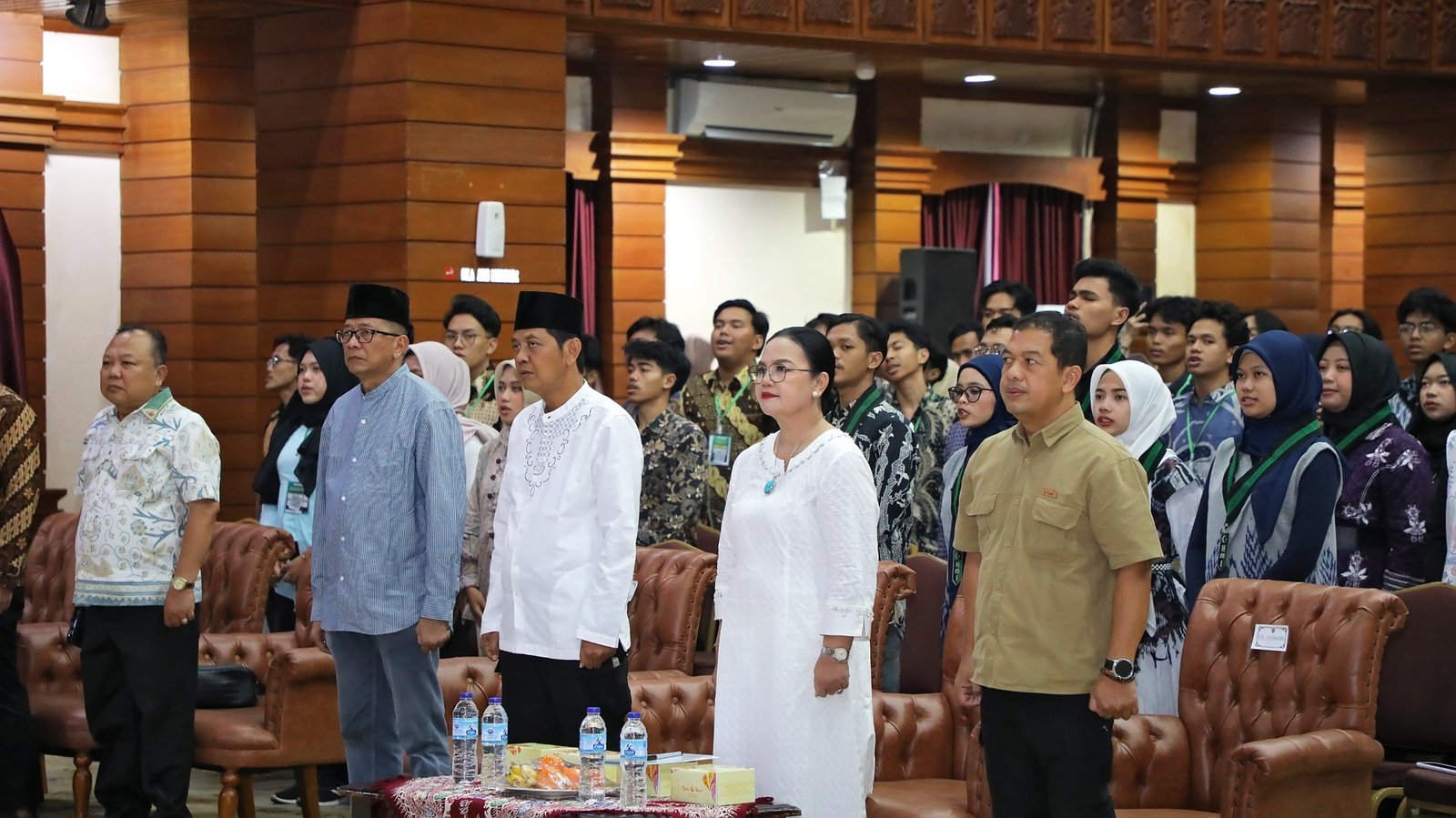 Walikota Semarang, Agustina Wilujeng saat menghadiri acara Training Raya Akbar HMI tingkat Nasional Cabang Semarang di Balaikota Semarang.