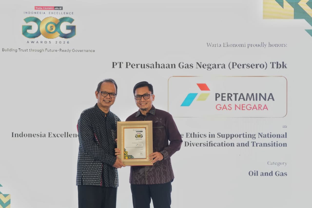 PGN menerima penghargaan Indonesia Excellence Good Corporate Governance Awards 2026
