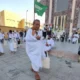 Jemaah haji berangkat ke padang arafah