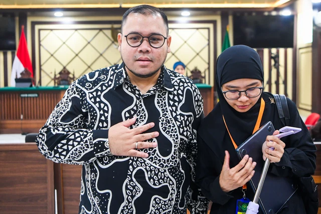 Terdakwa kasus korupsi pengadaan laptop Chromebook Kemendikbudristek Ibrahim Arief atau Ibam