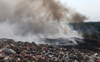 TPA Ciniru di Kuningan, Jawa Barat, kebakaran