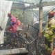 Kebakaran melanda sebuah kandang ayam di Dukuh Gendon, RT 03/RW 03, Desa Genengan, Kecamatan Jumantono, Kabupaten Karanganyar, Jawa Tengah,