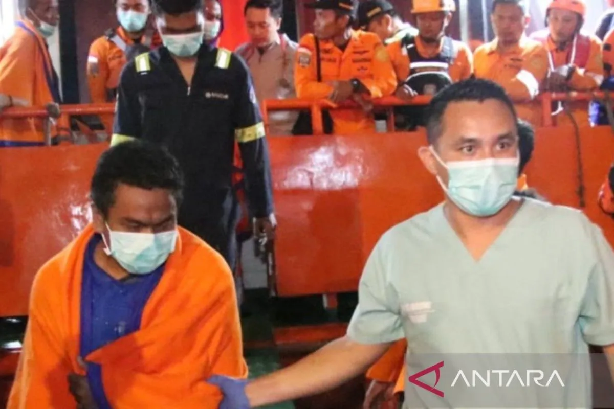 Korban kebakaran KMP Mutiara Sentosa 2 di Pelabuhan Kalianget, Sumenep.