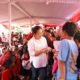 Walikota Semarang, Agustina Wilujeng mengikuti jalan sehat warga di Muktiharjo Kidul