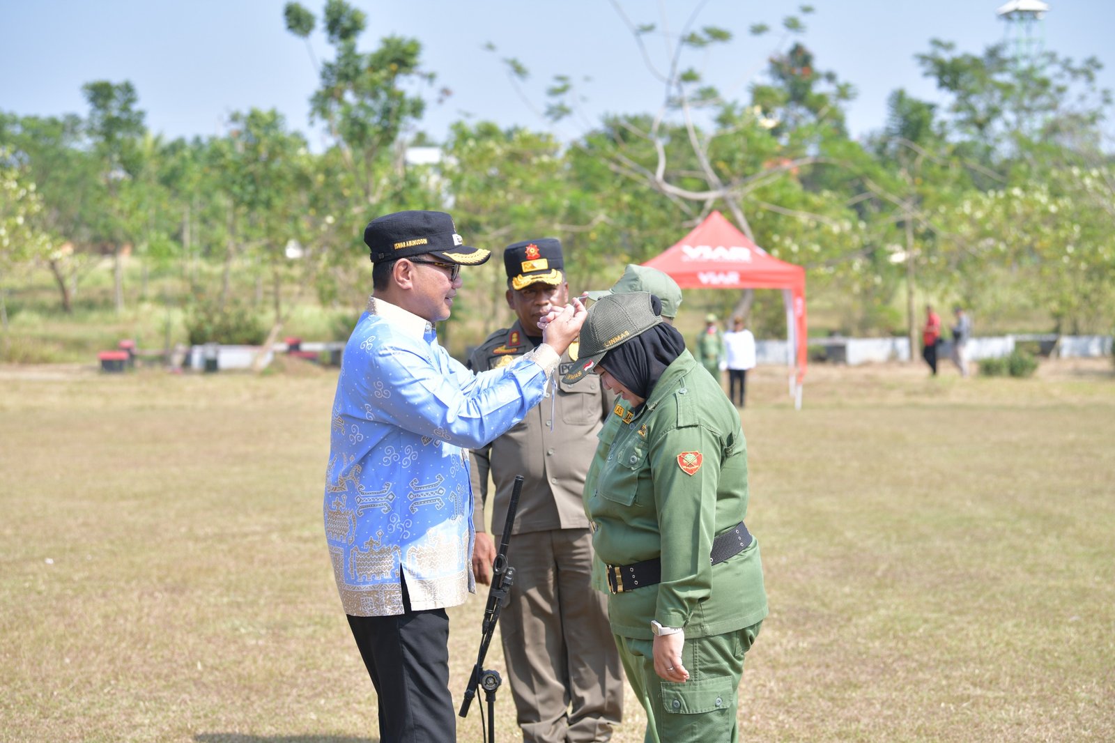 Wakil Walikota Semarang, Iswar Aminuddin saat mewakili walikota semarang dalam acara Jambore Satlinmas 2026.