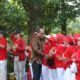 Wakil Walikota Semarang, Iswar Aminuddin menhadiri Jalan Sehat Merah Putih Paguyuban Lansia Bahgia Yuswa Kencana di Taman Gajahmungkur.