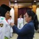 Walikota Semarang, Agustina Wilujeng mengukuhkan anggota Paskibraka Kota Semarang tahun 2026.