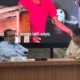 Kepala Badan Komunikasi Pemerintah (Bakom) Muhammad Qodari dan Menteri Perumahan dan Kawasan Permukiman (PKP) Maruarar Sirait tengah