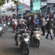 Kemacetan panjang terjadi di Jalan Pandu Raya, Kota Bogor, setelah ratusan bobotoh turun ke jalan seusai kekalahan Persib dari Persija.