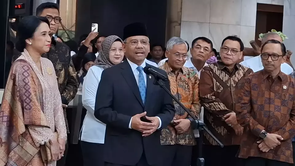 Usai dilantik Presiden Prabowo Subianto di Istana Negara, Suahasil Nazara menyampaikan sambutan di Gedung Kementerian Keuangan (Kemenkeu)