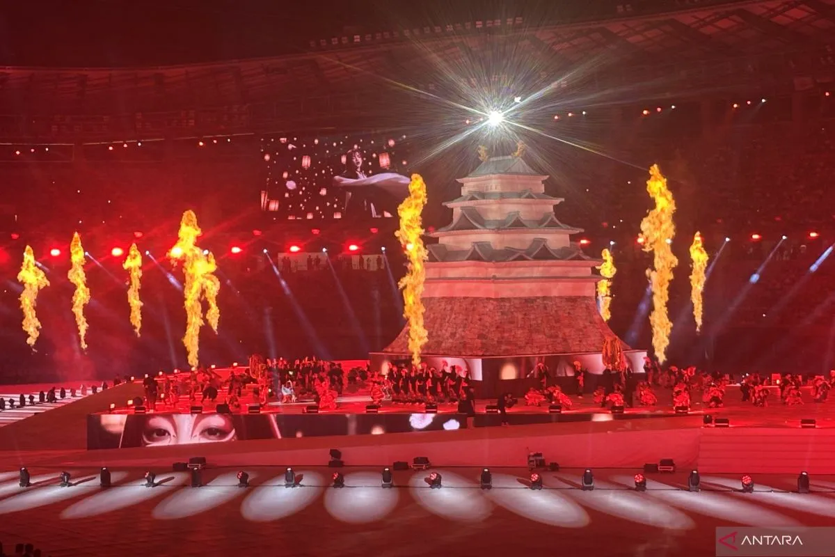 Suasana kemeriahan saat pembukaan Asian Games Aichi-Nagoya 2026