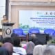 Walikota Semarang, Agustina Wilujeng memberikan keynote speech di Semarang Resilience Forum 2026 di Fakultas Teknik Undip.