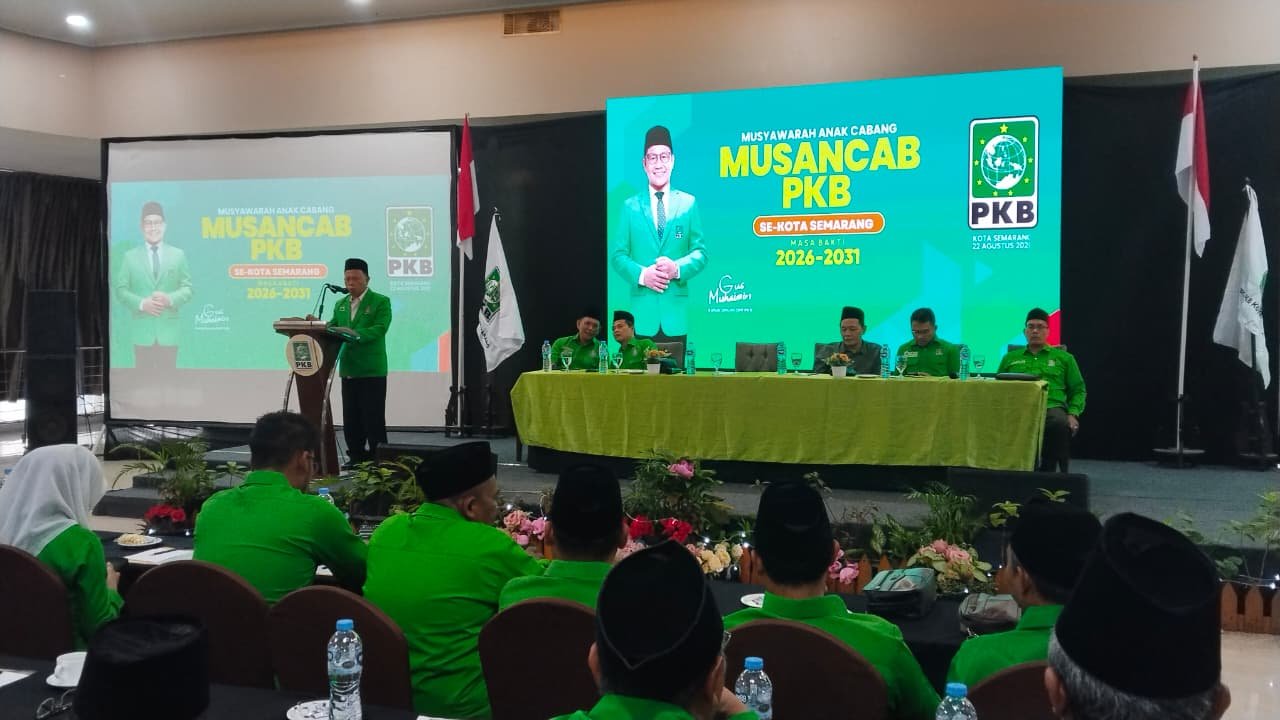 Suasana Musyawarah Anak Cabang (Musancab) yang digelar Partai Kebangkitan Bangsa (PKB) Kota Semarang di Hotel MG Setos Semarang, Sabtu (5/9/2026).