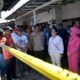 Walikota Semarang, Agustina Wilujeng saat meninjau kebakaran rumah Asrama Polisi Semarang