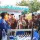 Walikota Semarang, Agustina Wilujeng meninjau salah satu stand mahasiswa saat menghadiri Nostalgia Dugderan dan Bazar Expo Kauman Kampung Qur'an.