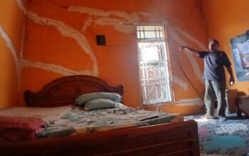 Kondisi Rumah Warga Gombel Lama di wilayah RT 6 RW 5 Kelurahan Tinjomoyo, Banyumanik yang mengalami kerusakan berat terdampak proyek pembangunan Pakuwon Mall