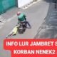 Penjambret terekam cctv ketika beraksi menarik tas nenek hingga terseret di jalan.